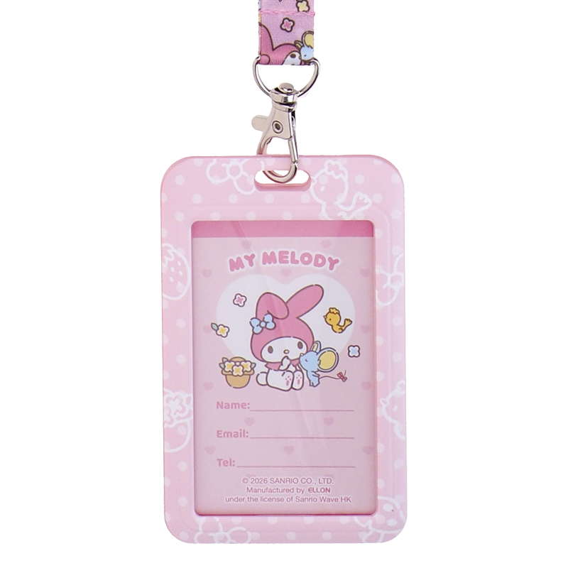My Melody Plastic Card Holder w/ Neck Strap 証件套連頸繩