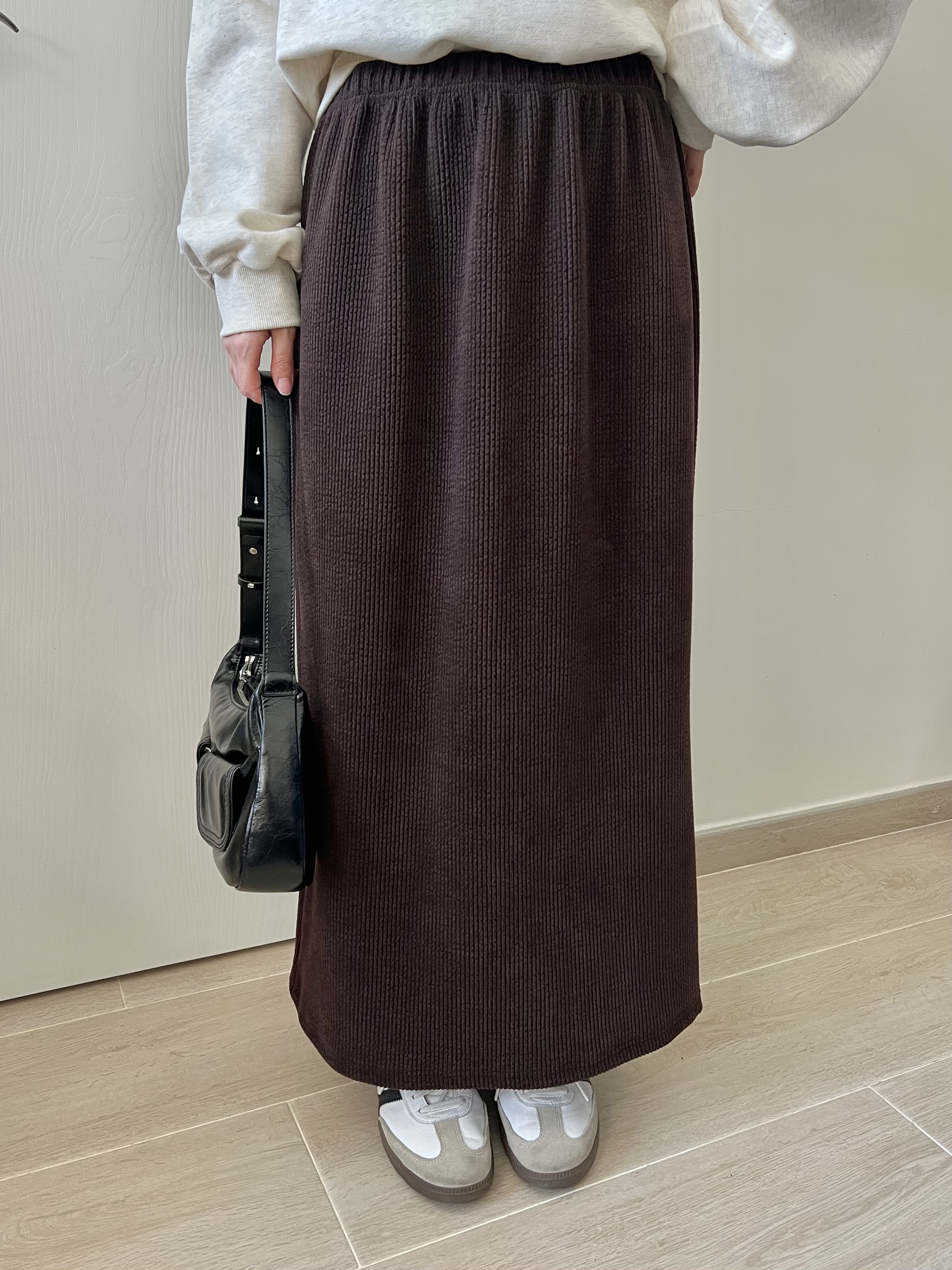 厚實直筒長裙 免熨