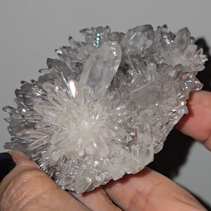 Chrysanthemum needle quartz with rainbows everywhere - CQ161