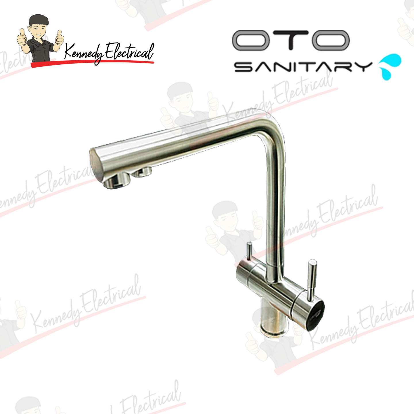 Otosani 304# Stainless Steel Heavy Duty Filter Pillar Swan Tap (966-80#) OTO966-80