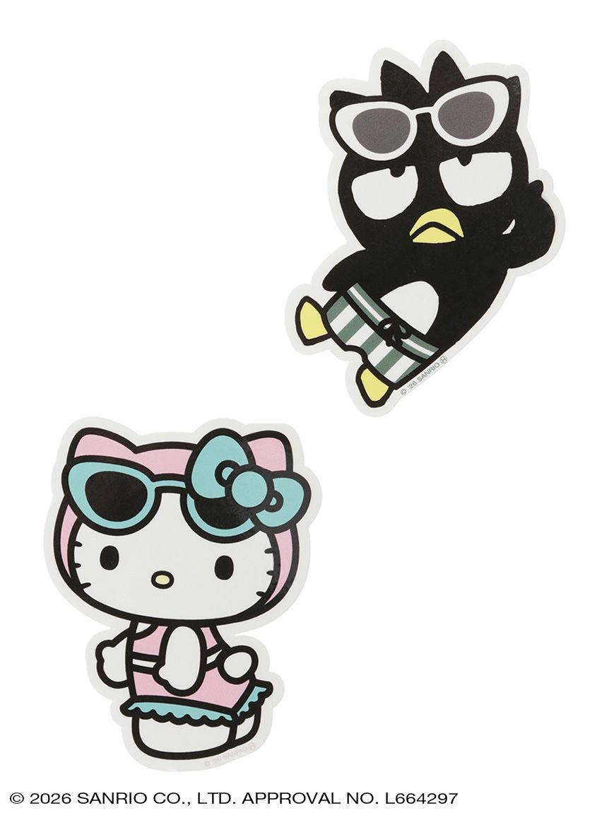 🎀【預訂】Sanrio Summer Beach Club Hello Kitty & Badtz-Maru 貼紙套裝