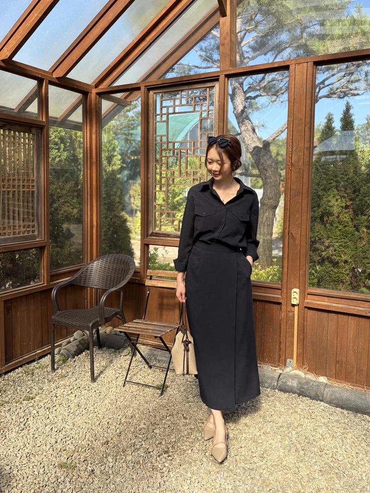The Colette Wrap Set (Navy)