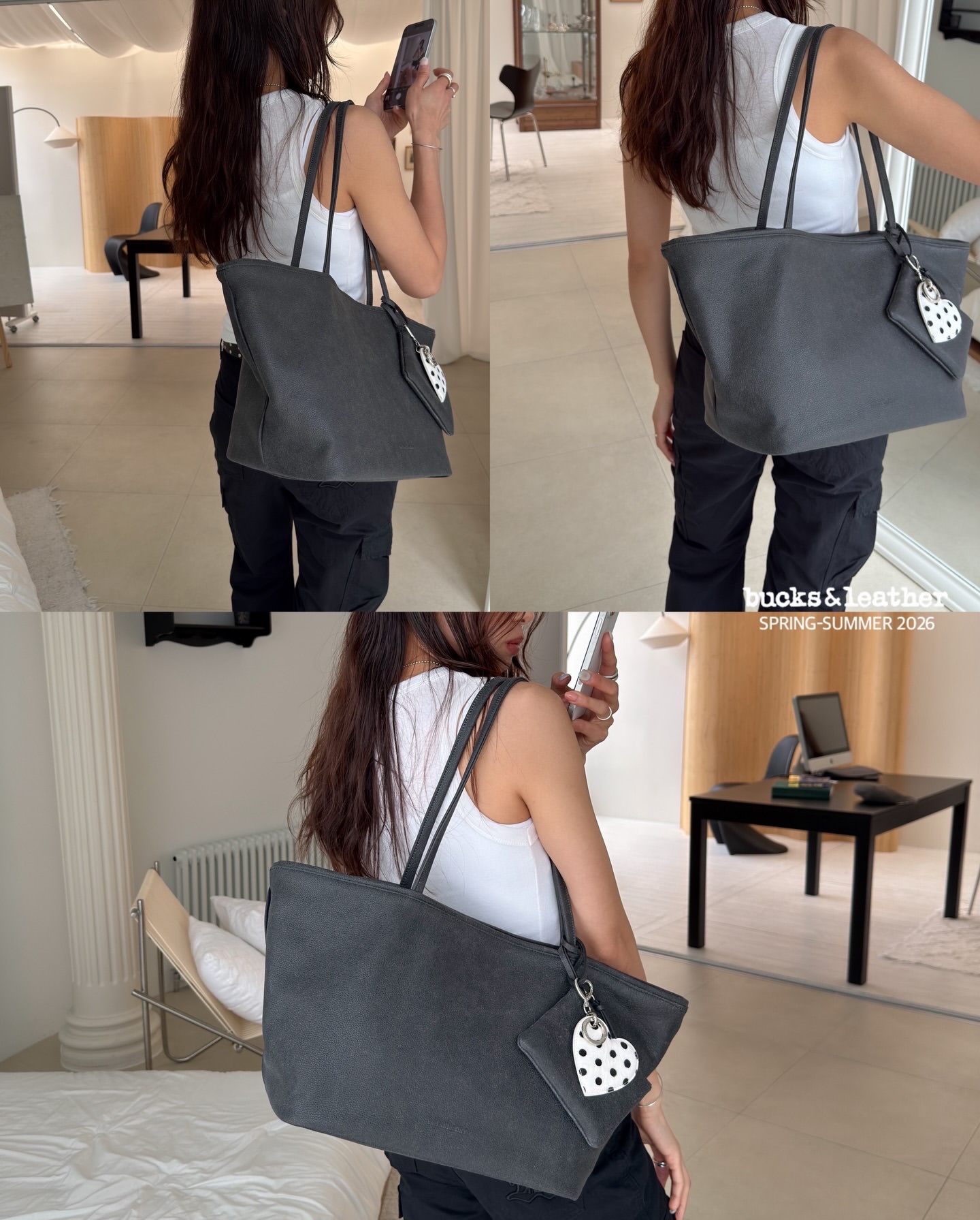 【26SS 】預訂_Middle Shopper by Bucks & Leather