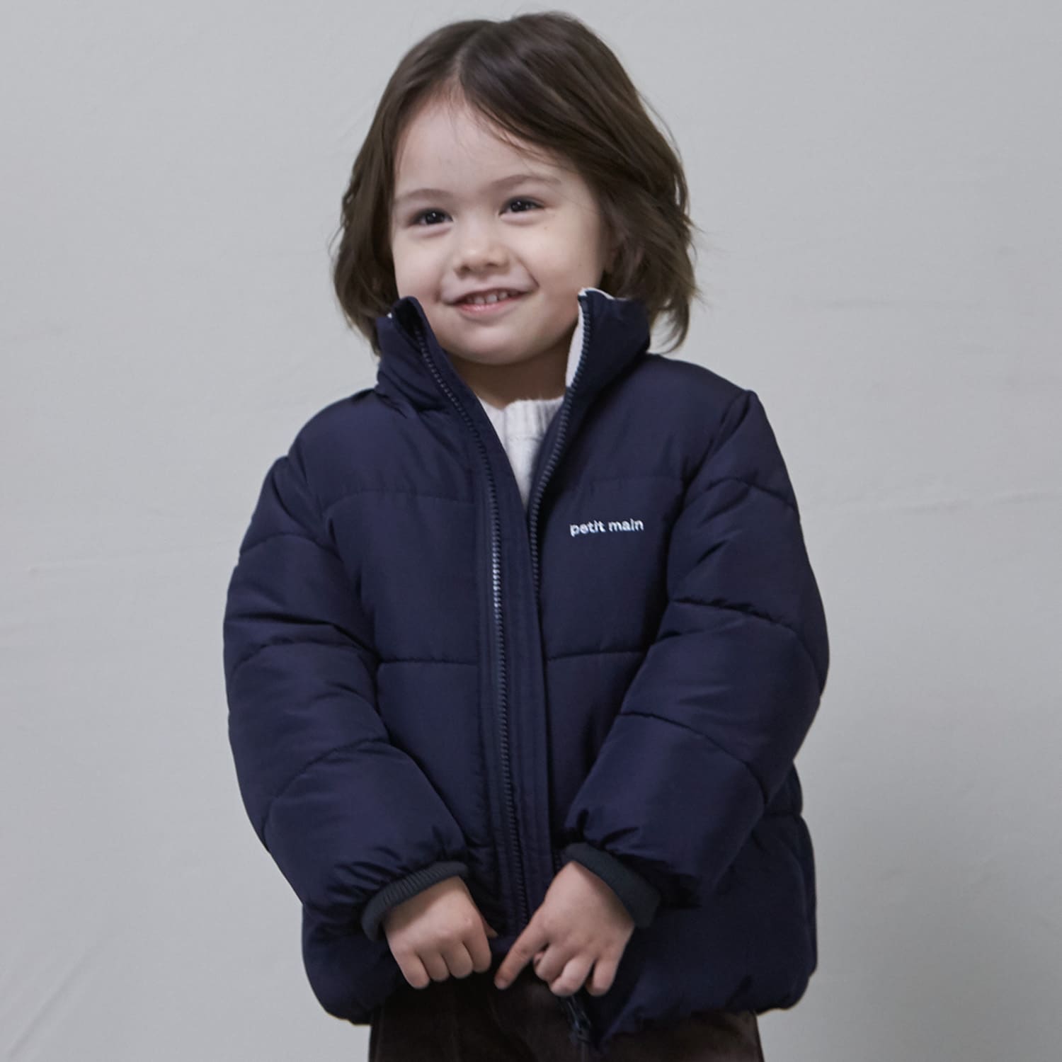 預訂款～petit main 兒童防水加絨保暖棉服