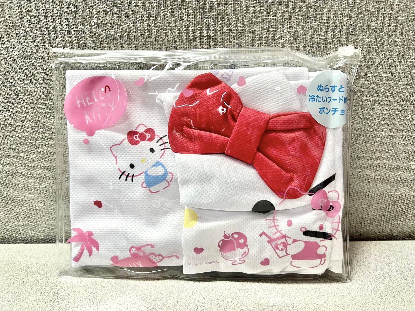 🎌日本直送🎌Sanrio 卡通 涼感斗篷帽 防曬衣 速乾透氣涼感 戶外遮陽