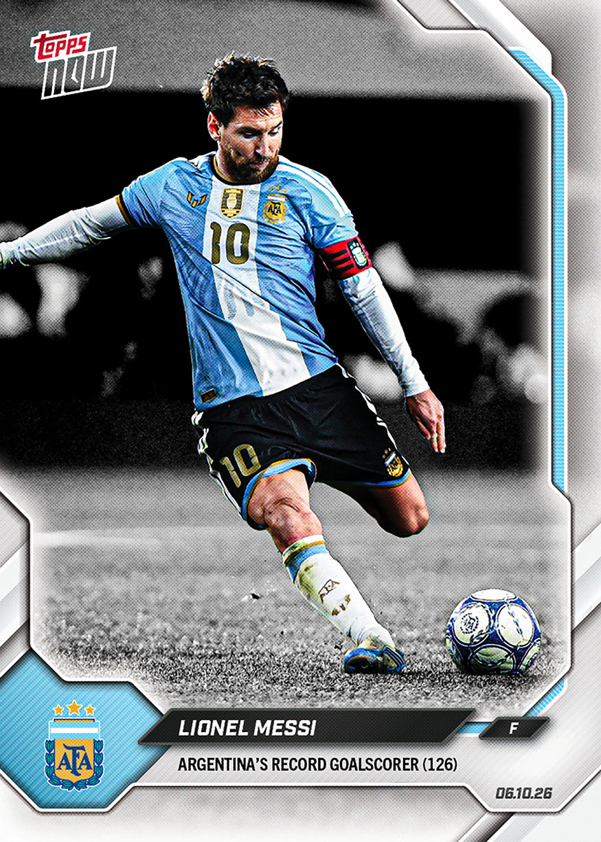 Lionel Messi - 2026 Argentina Topps NOW® Final Farewell 原封紀念包【團購】
