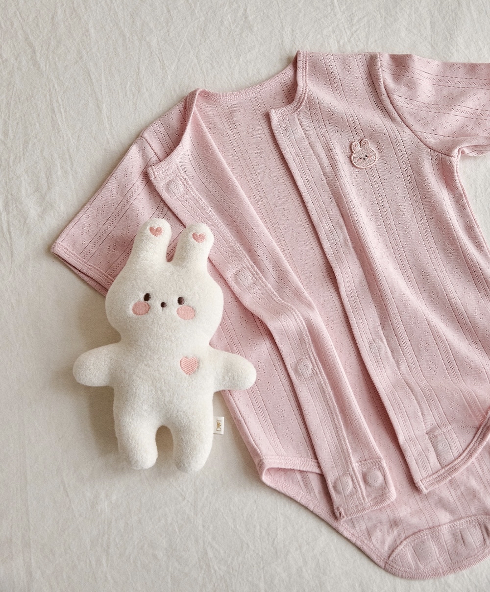 26S/S DTD一碰閉合磁扣系列🧲-清涼鏤空包屁衣