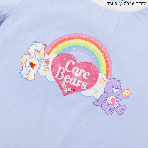 🆕【⭐訂購⭐】🌀 🇯🇵 日本直送 Care Bears 綑邊領 刺繡圖案 短袖T恤［4款選］ 🌀[ELDA-0085][260509]