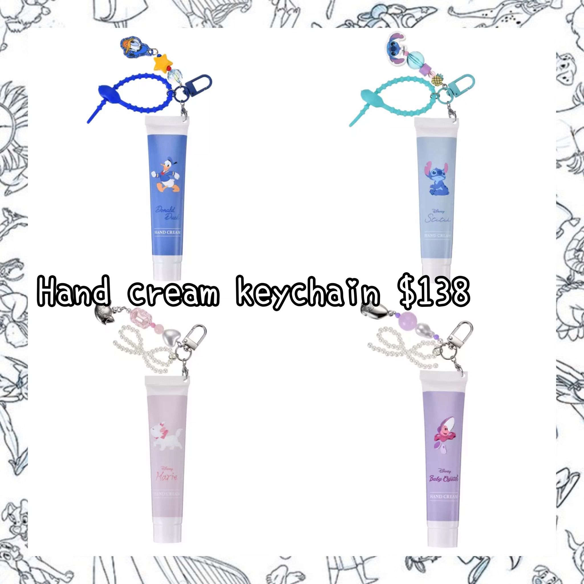 ：日本：COSME KEY CHAIN HAND CREAM KEYCHAIN