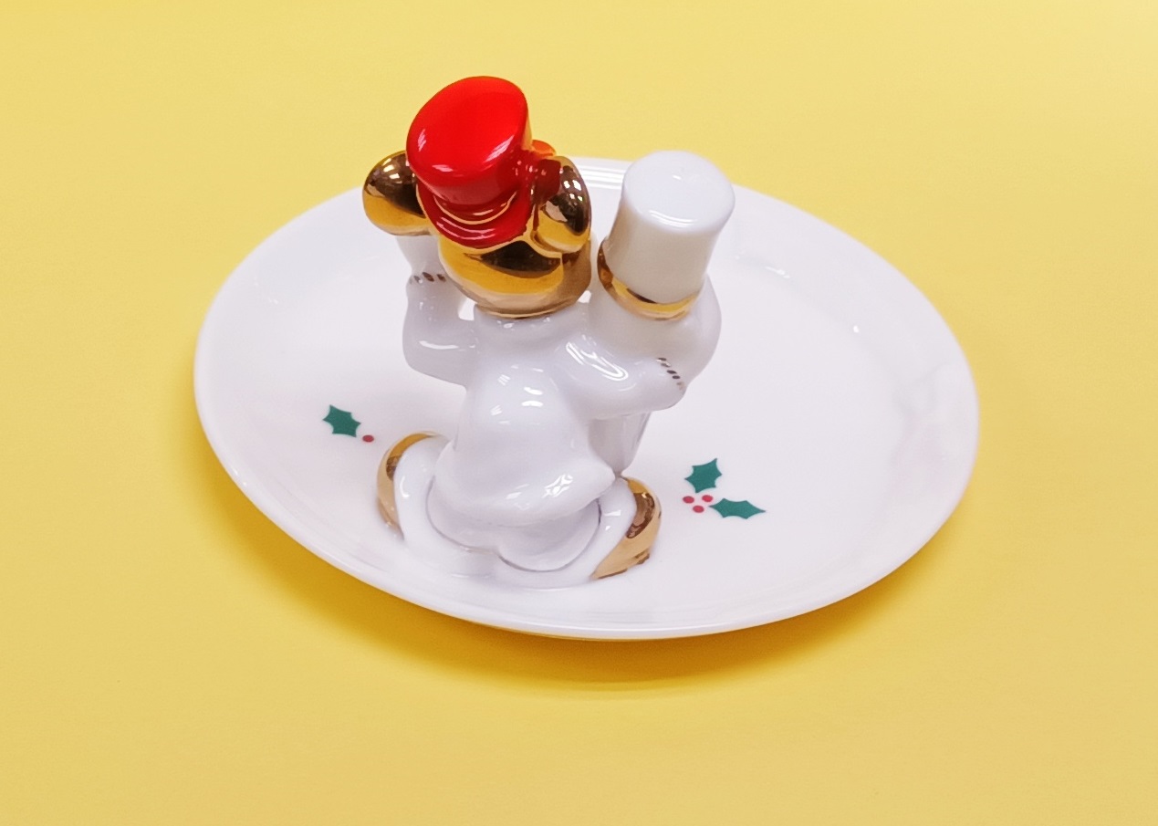 BONE CHINA XMAS TRAY 聖誕風格設計骨瓷收納托盤 Mickey Mouse   (KD-31)
