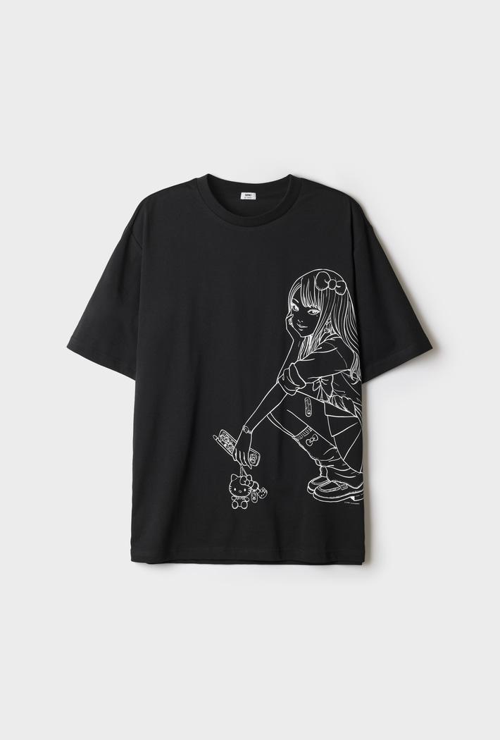 《Pre-Order》T-Shirt｜SPAO KR Hello Kitty X  伊藤潤二 (26181-P)