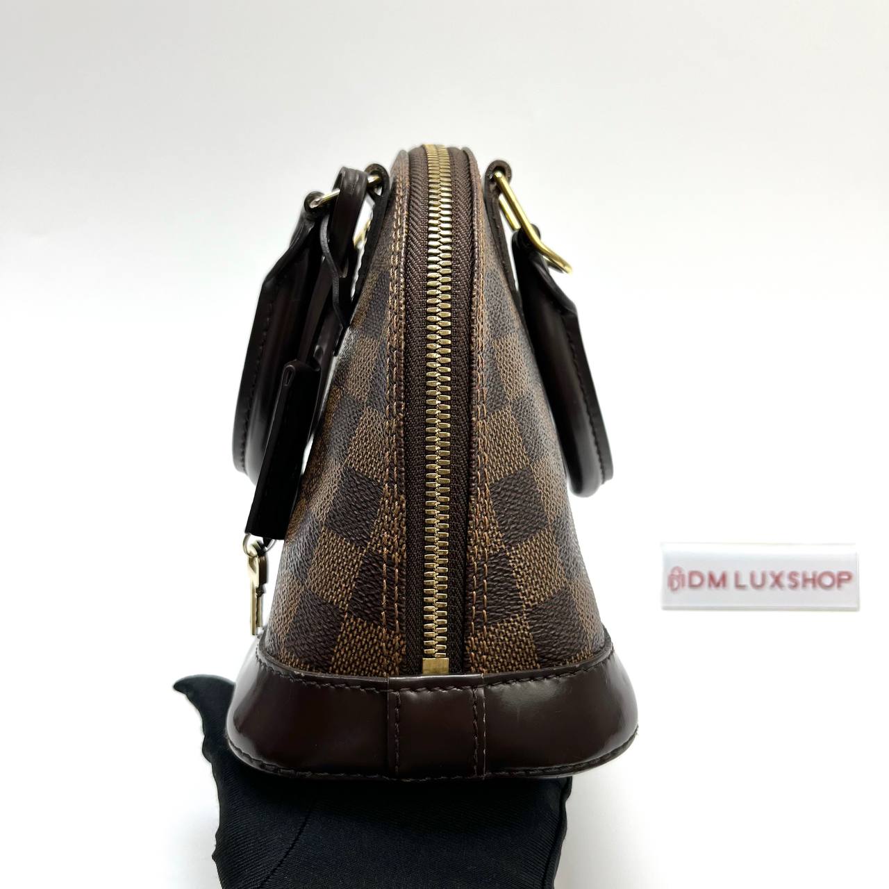LV Damier Ebene Alma BB GHW (HOT STAMP AP)