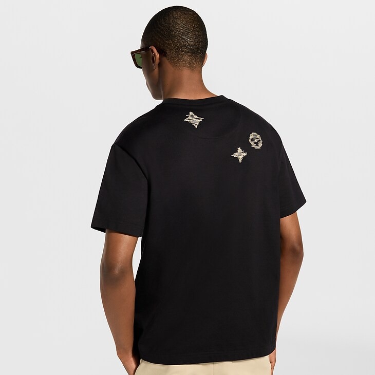 【原單】LV Embroidered Signature Short-Sleeved T-Shirt 刺繡簽名短袖Tee