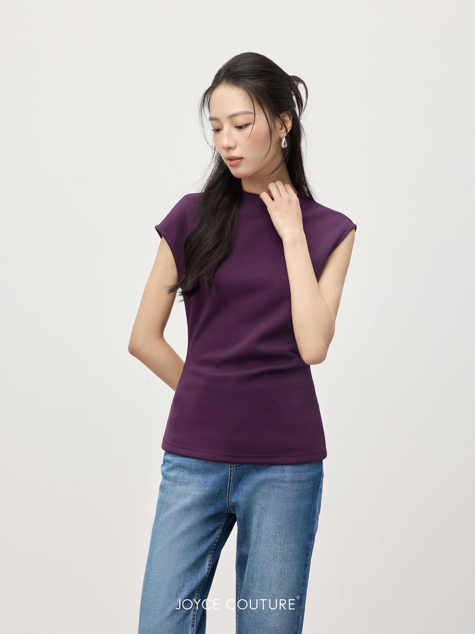 无袖不对称上衣 T0070