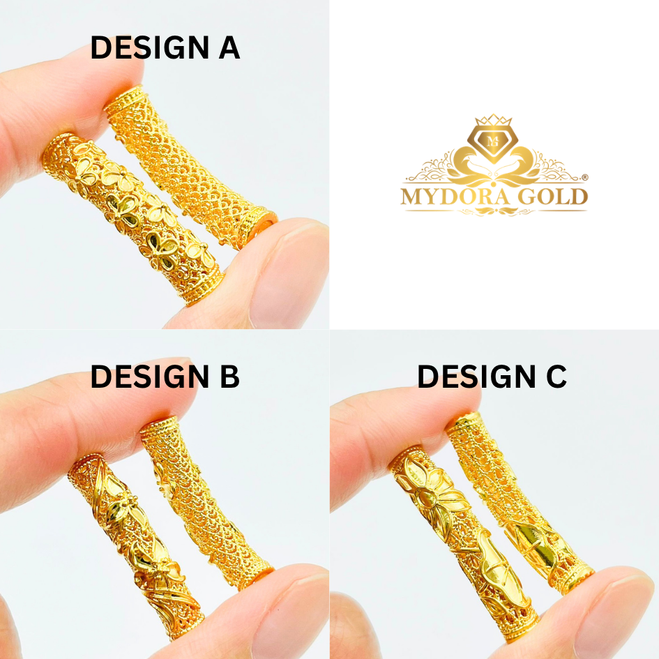 MYDORA Tube Bamboo Anyaman Full Gold (5G) l EMAS 916/22K