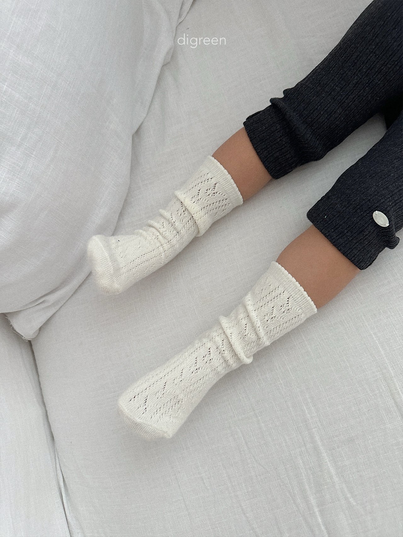 Digreen | eyelet sock set of 3