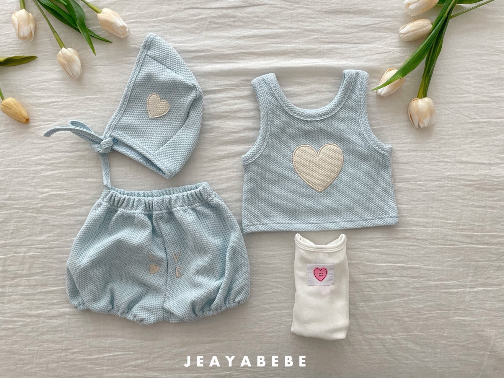 🇰🇷Jeayabebe set (帽+馬甲背心+褲）