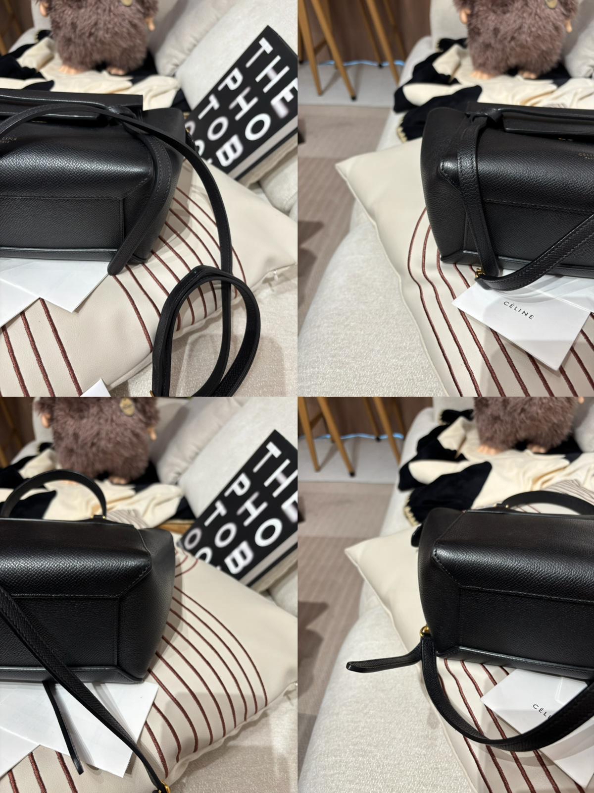 Celine nano belt bag 黑金牛皮 100%Authentic , 95%new ✅收據✅tap booklet✅dust bag