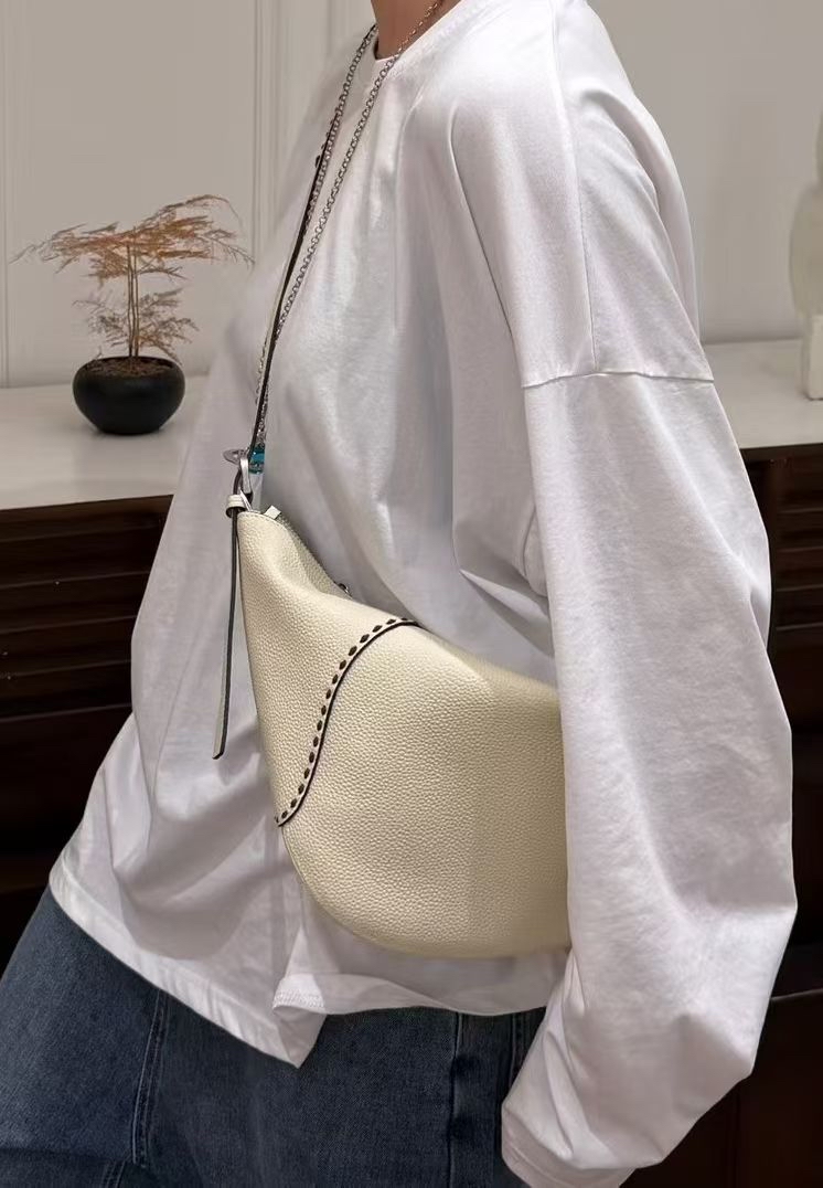 明線軟牛皮包包