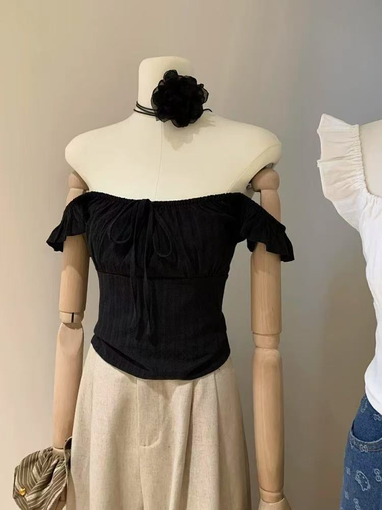 TP295法式小飞袖上衣