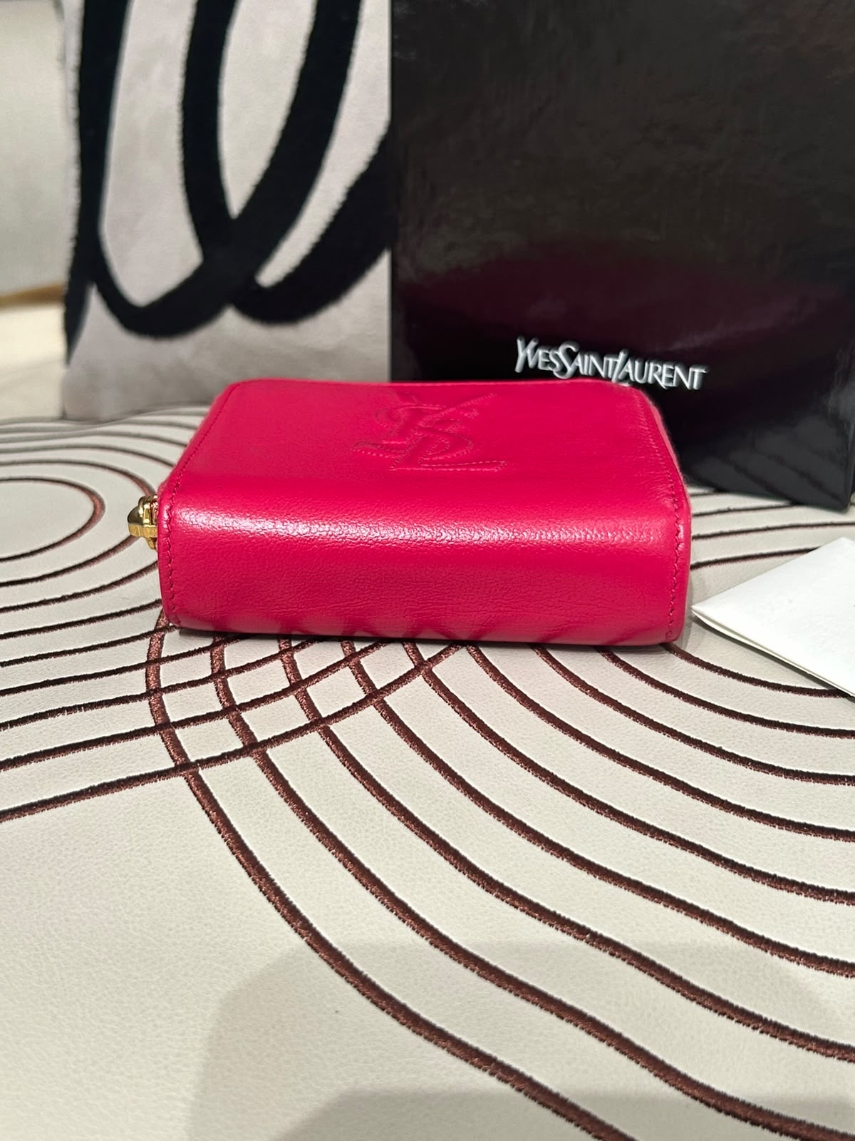 Saint laurent WALLET ✅BOX ✅BOOKLET 100%Authentic,95%new 