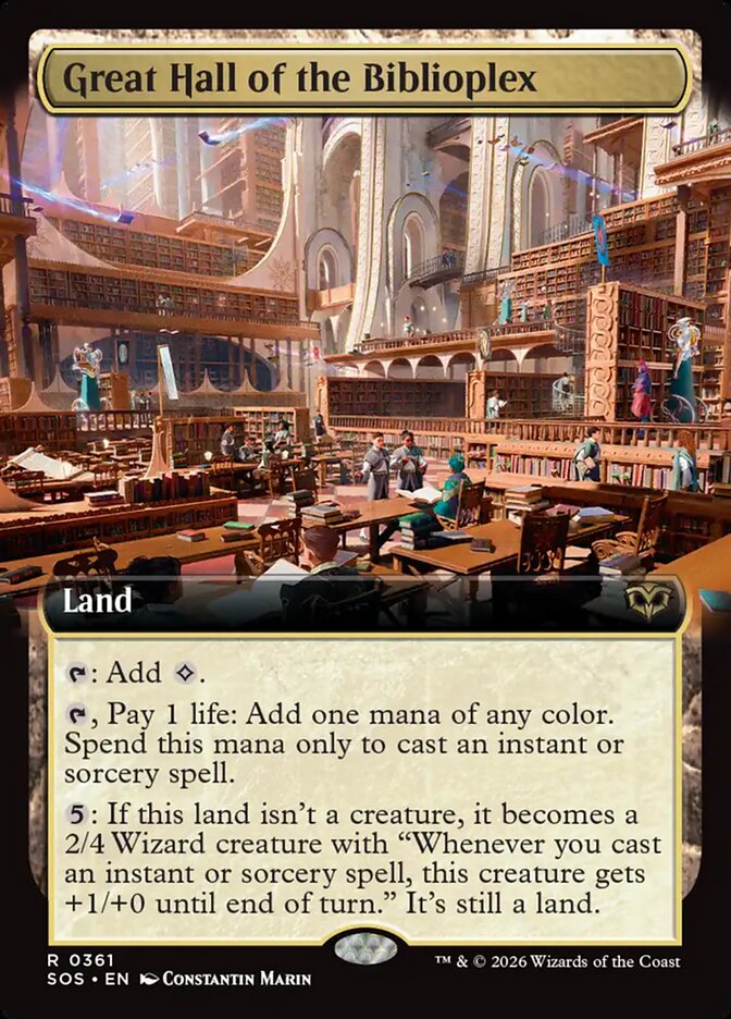 [EN] [Foil] Great Hall of the Biblioplex [SOS-361] R