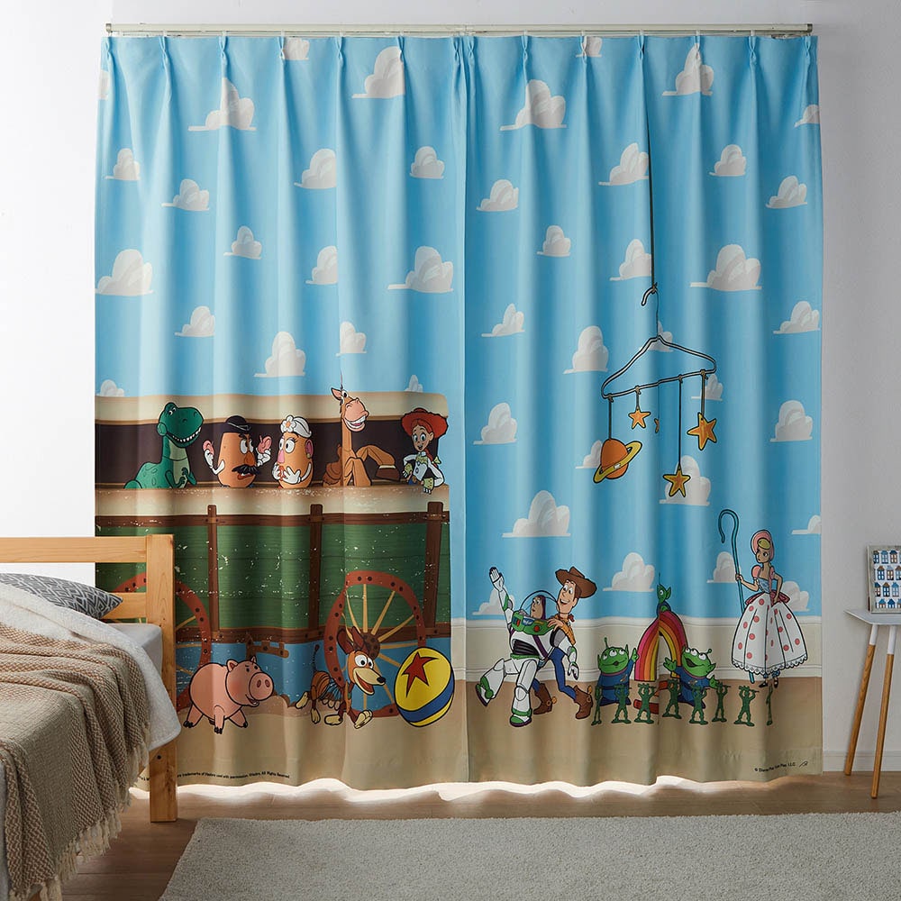 🆕【⭐訂購⭐】 🇯🇵日本直送🌀 #ToyStory  遮光隔熱 #窗簾  (2枚組) 🌀 [ELFD-0203] [260727]