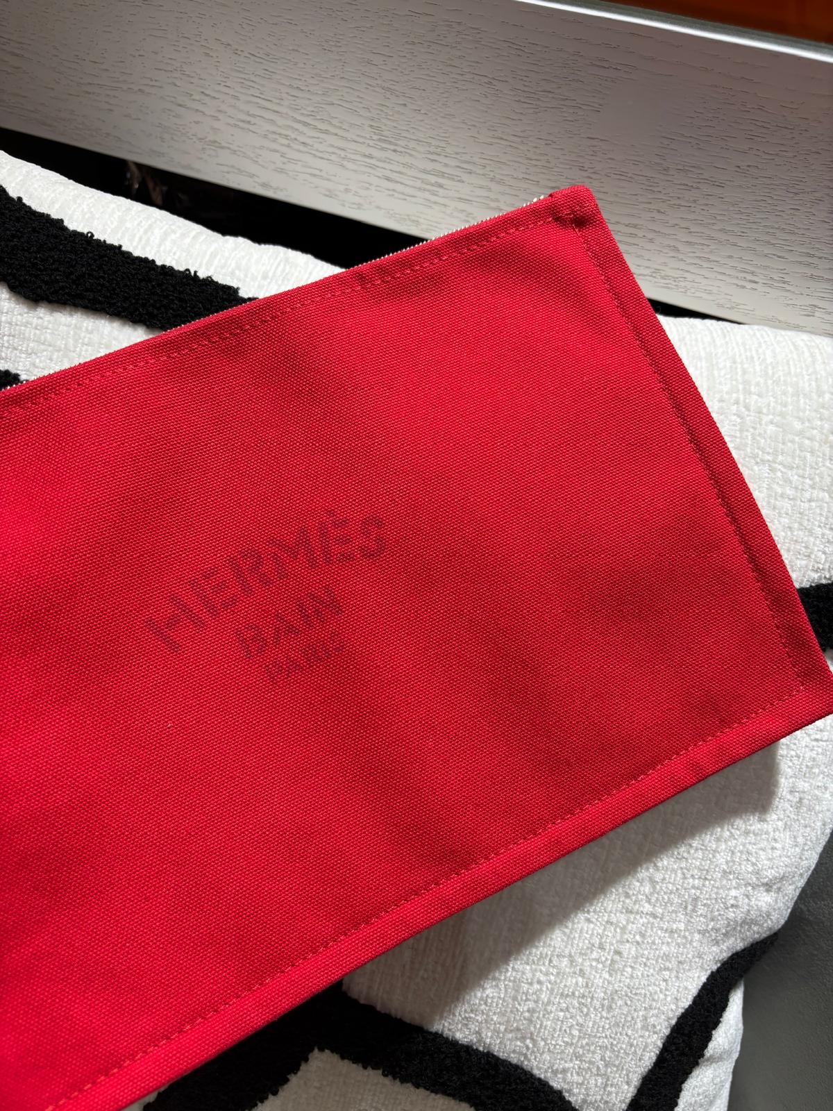 HERMES toile flat Yachting GM Pouch clutch size :W28 x H19 x D1cm 100%Authentic,99%new 