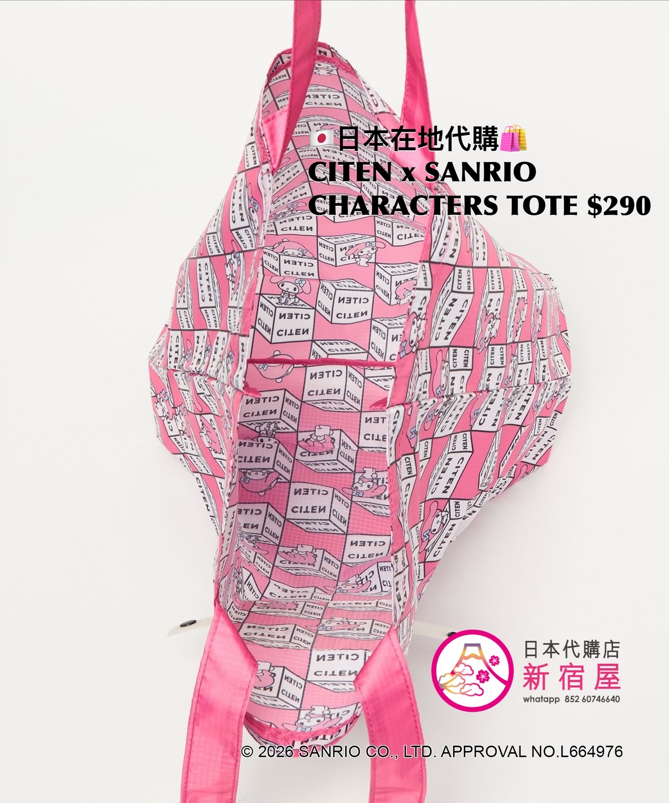 CITEN x SANRIO CHARACTERS TOTE