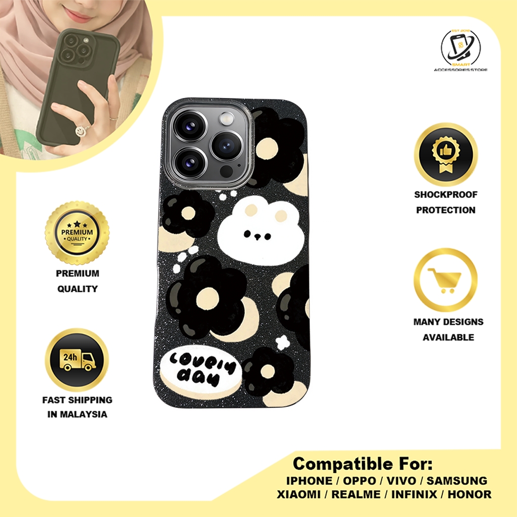 BLING CASE PHONE FOR IPHONE - DESIGN FLOWER Y