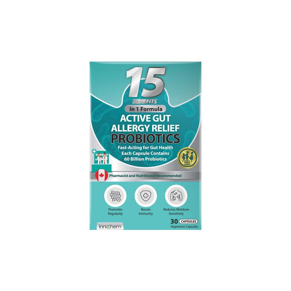 Innochem 15效合1配方效活腸抗敏益生菌(30粒)
