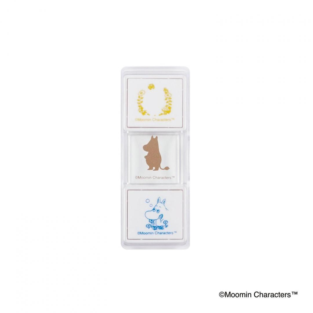 現貨｜Moomin 姆明 Kutsuwa 日版 Hancoco slide 可堆疊 雙色雙圖案 印章 (TL002A)