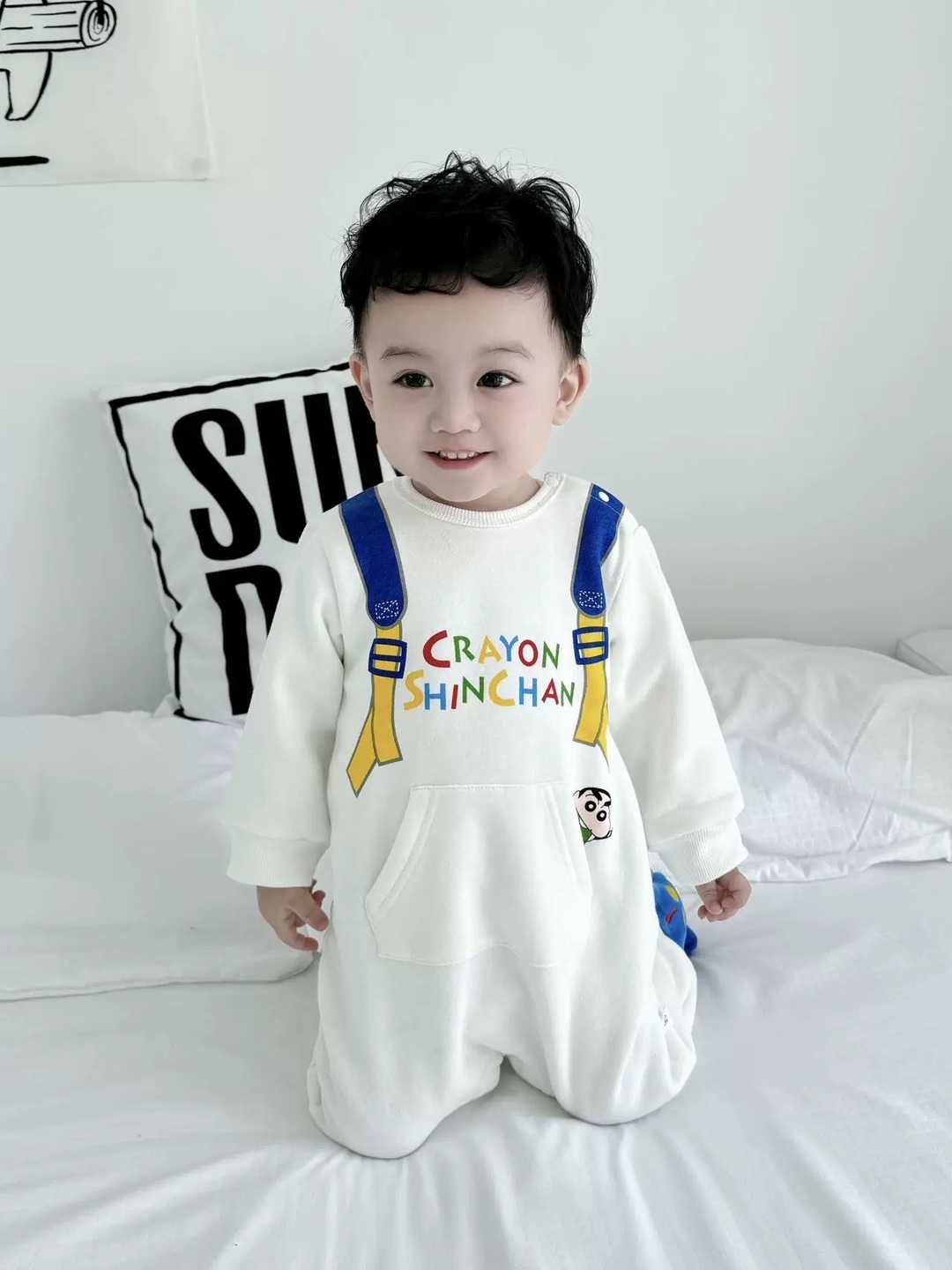 B0004 蠟筆小新加厚長爬