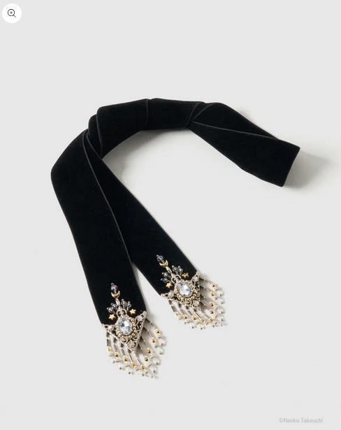 《Pre-Order》Sailor Moon crystal silver tip velvet long ribbon｜tanakadaisuke X Pretty Guardians Sailor Moon (26S44-P)