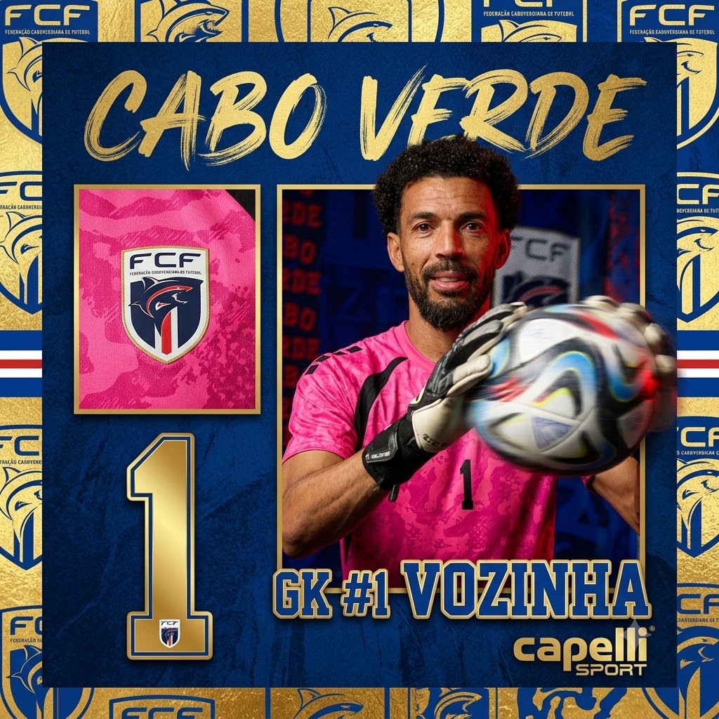 *限定預售【經典見證】Capelli Cabo Verde 佛得角粉紅色門將球衣連Vozinha 一號官方字 AGA-14279R_BRIGHTPINK