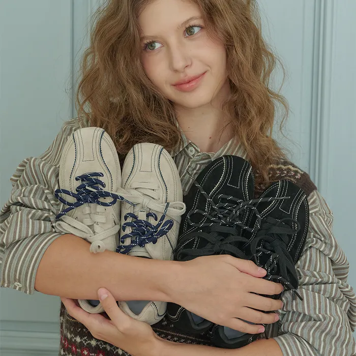 [wettia] Suede Double Bow Sneakers (3種)