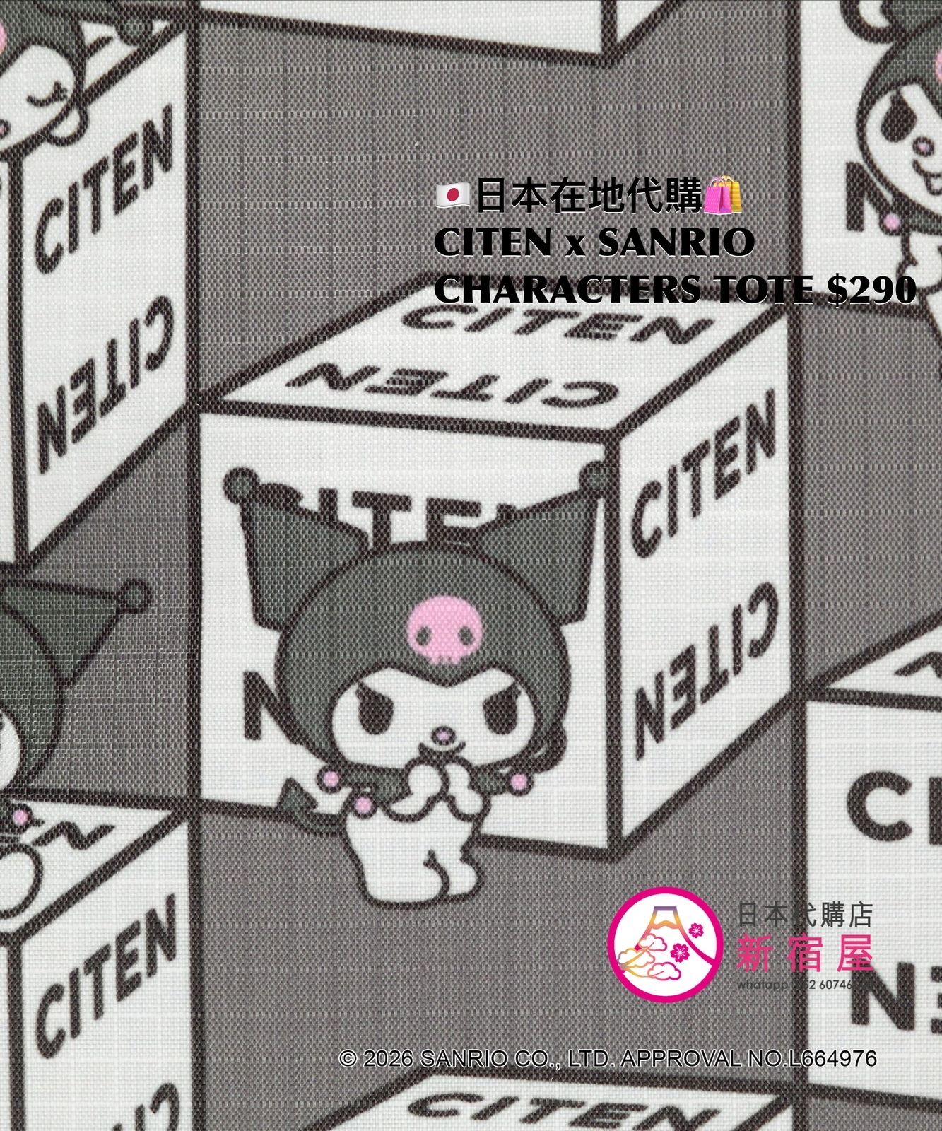CITEN x SANRIO CHARACTERS TOTE