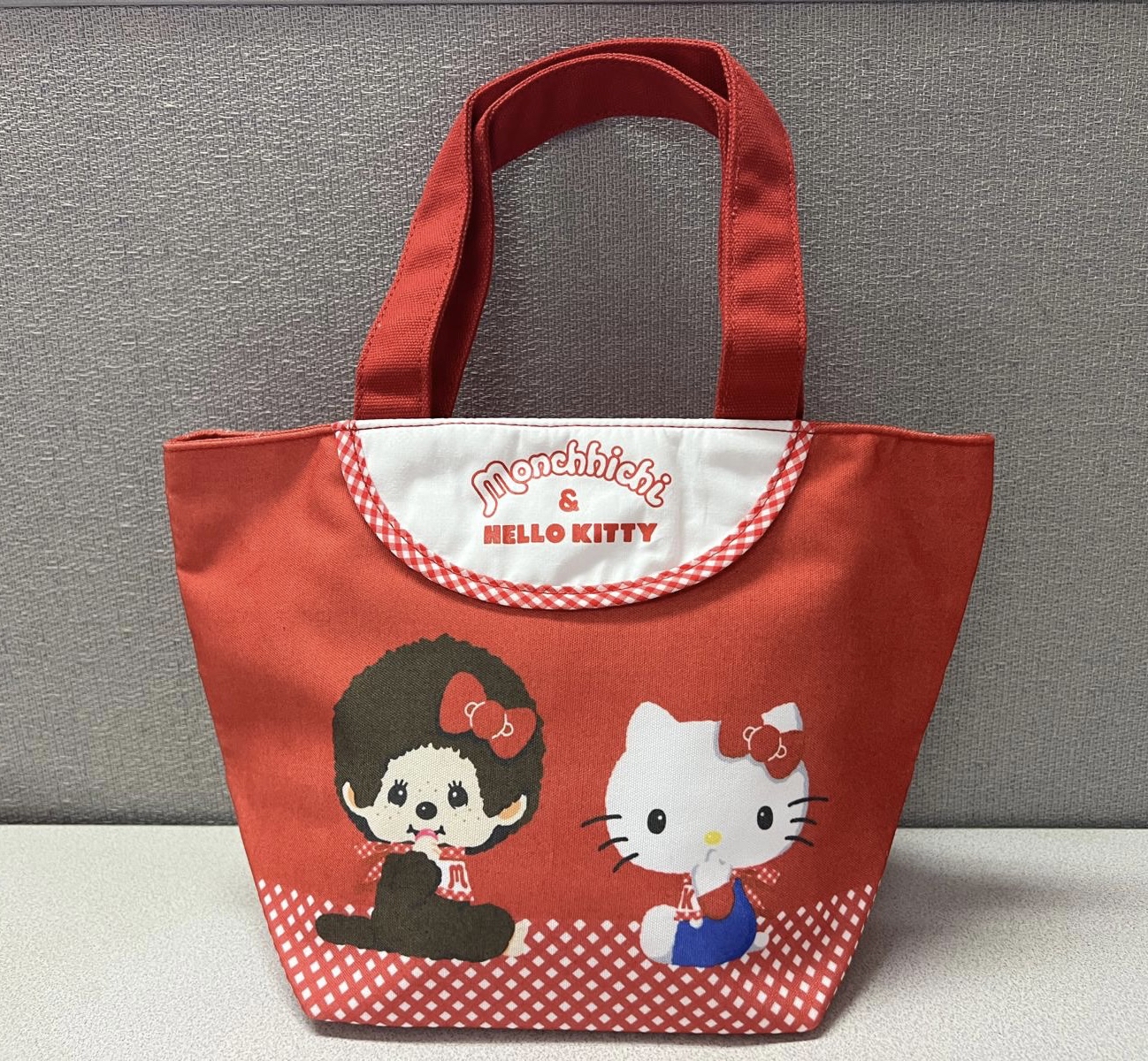 🎌日本直送🎌 Hello Kitty x Monchhichi 帆布手挽袋