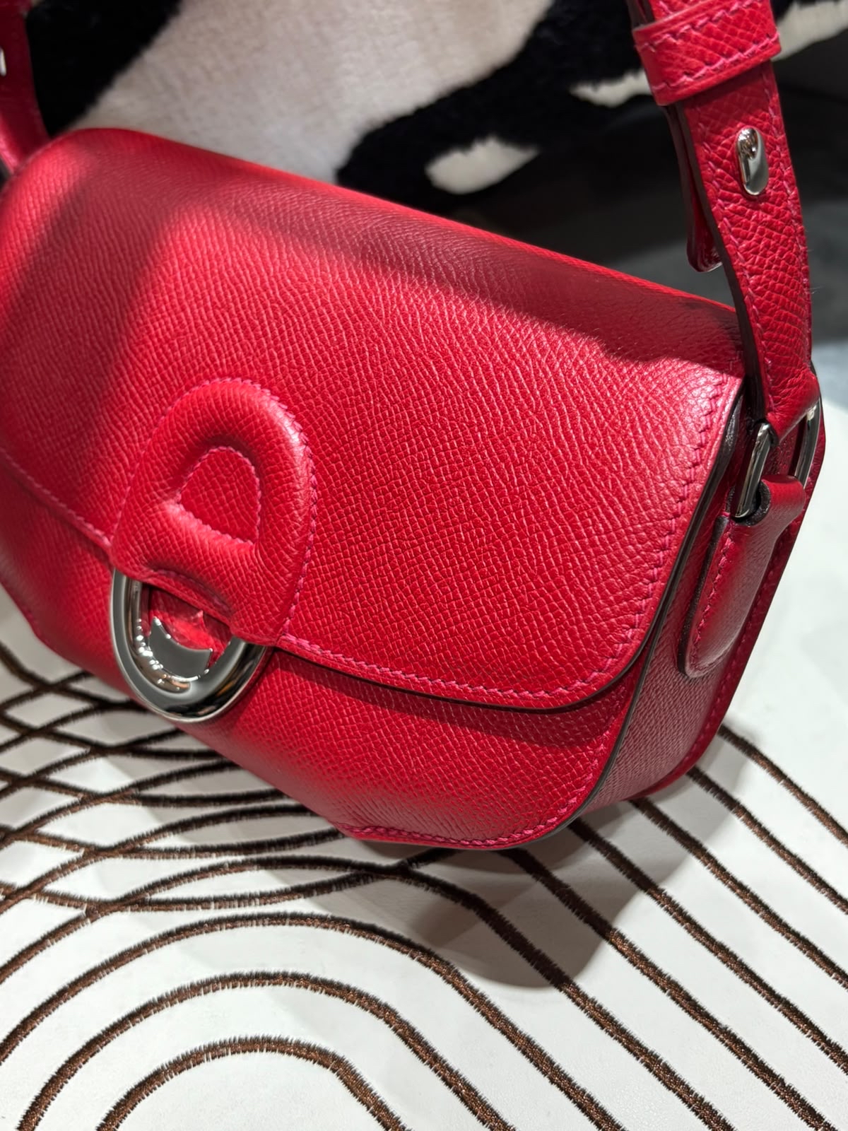 Hermes cherche midi mini shoulder bag STAMP A Epsom 牛皮 100%Authentic, 95% new ✅dust bag 