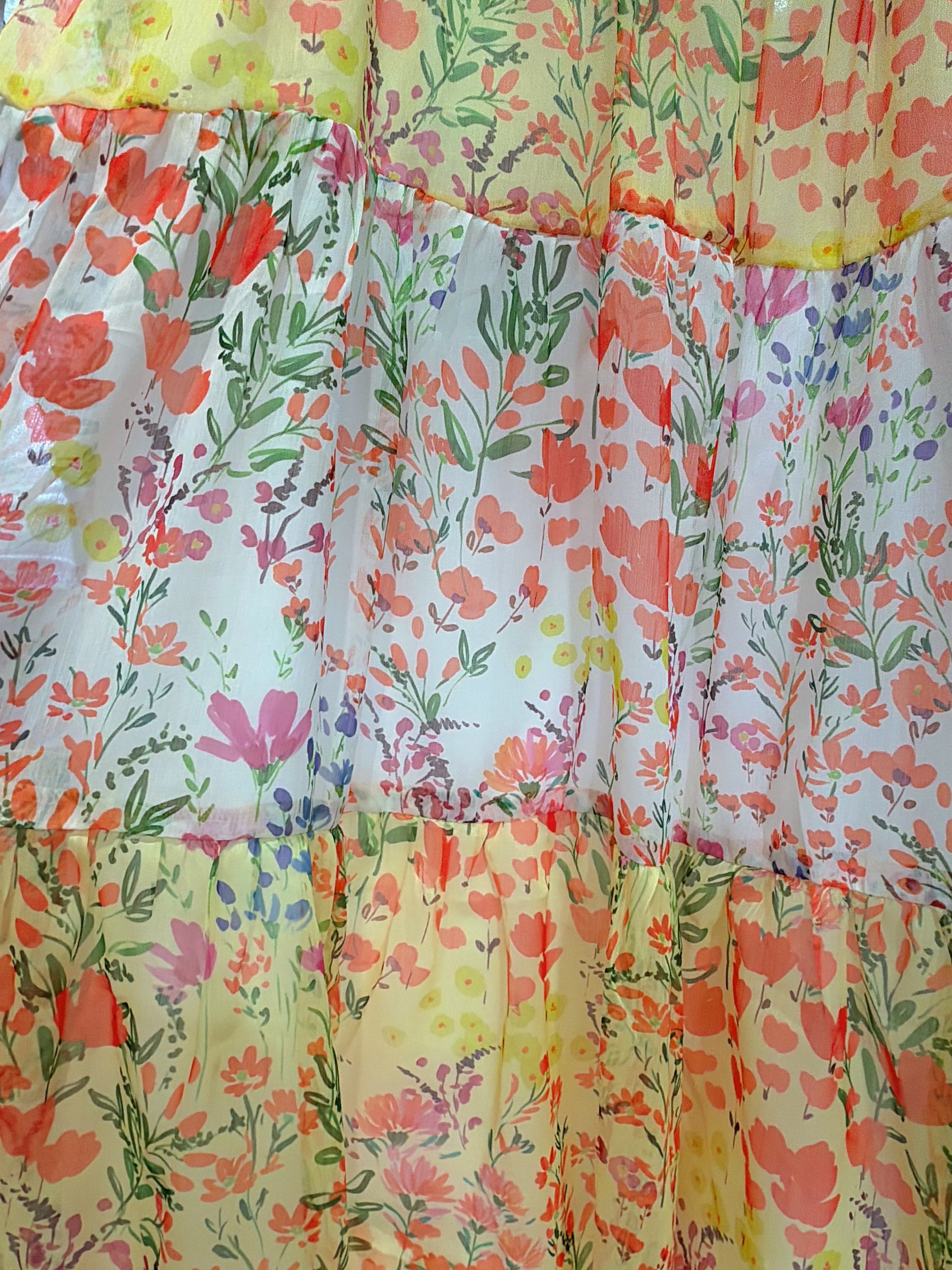 2121 Yellow chiffron flower OP