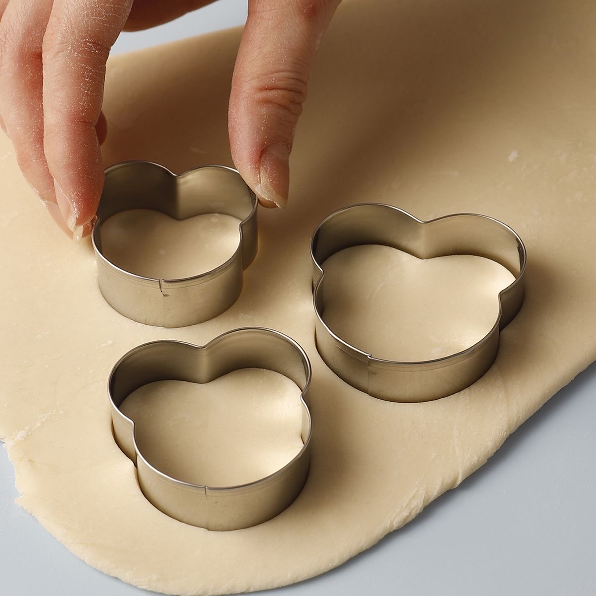 不鏽鋼曲奇模[熊仔頭] 3件套裝 Cookies Cutter -3pcs