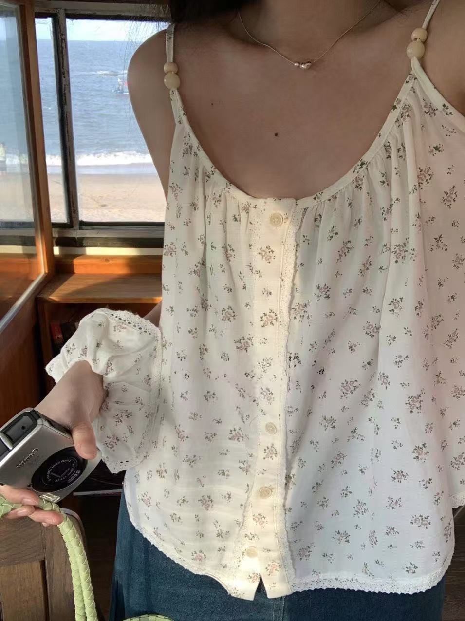 TP380韩系碎花吊带