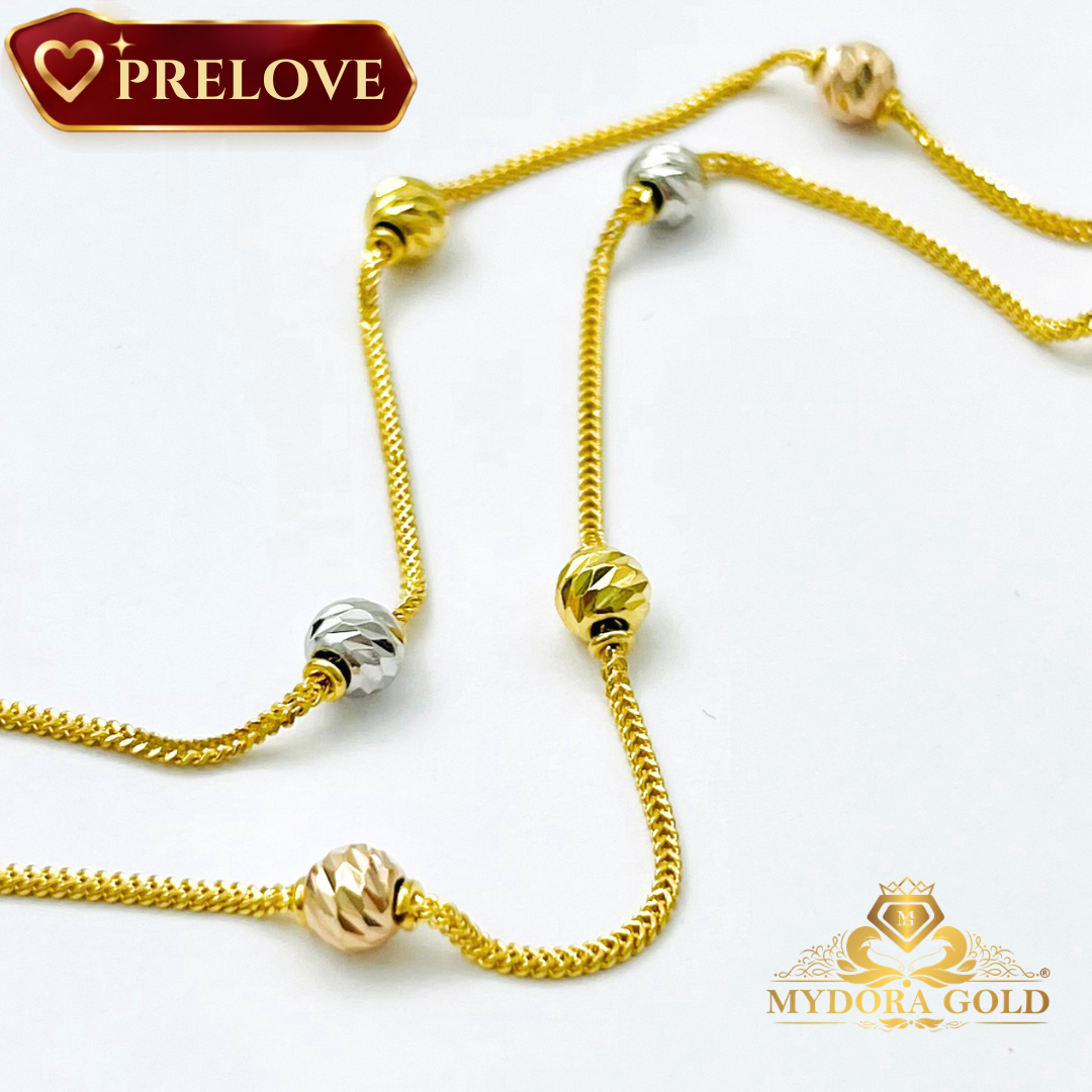 PRE-LOVE: Rantai Leher Mesin Boba l EMAS 916/22K