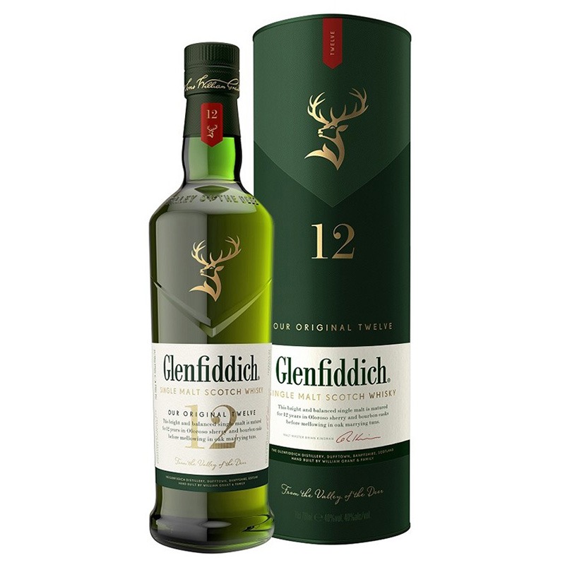 格蘭菲迪 12 年 單一麥芽蘇格蘭威士忌 Glenfiddich 12 Year Old "Our Original Twelve" Single Malt Scotch Whisky 40% 700ml