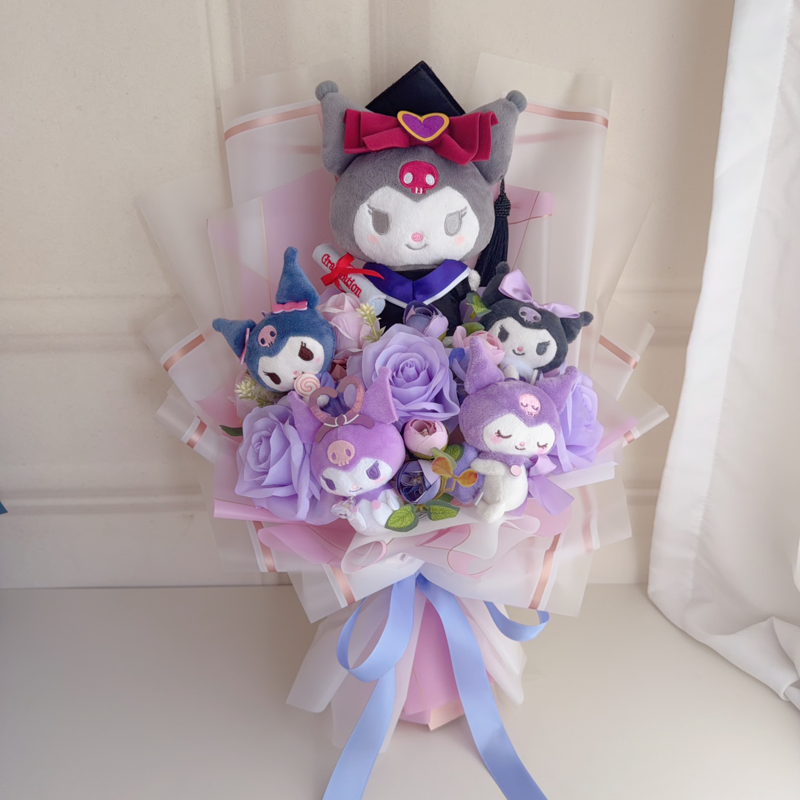 (現貨)kuromi畢業公仔花束