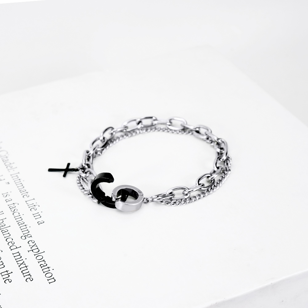 📦訂購 台灣限定 STORY 故事銀飾 黑白原來是真的 黑白造型手鏈