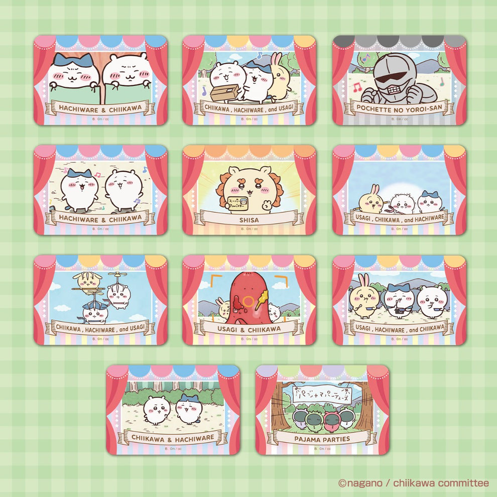 <隨機發貨>  chiikawa 吉伊卡哇 動畫版 貼紙套組6（全64種）