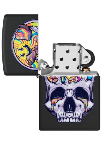 Zippo 螢光骷髏 骷髏月亮 48737 美版  防風打火機 | ZIPPO 指定授權經銷商 |美國製造 | 收藏