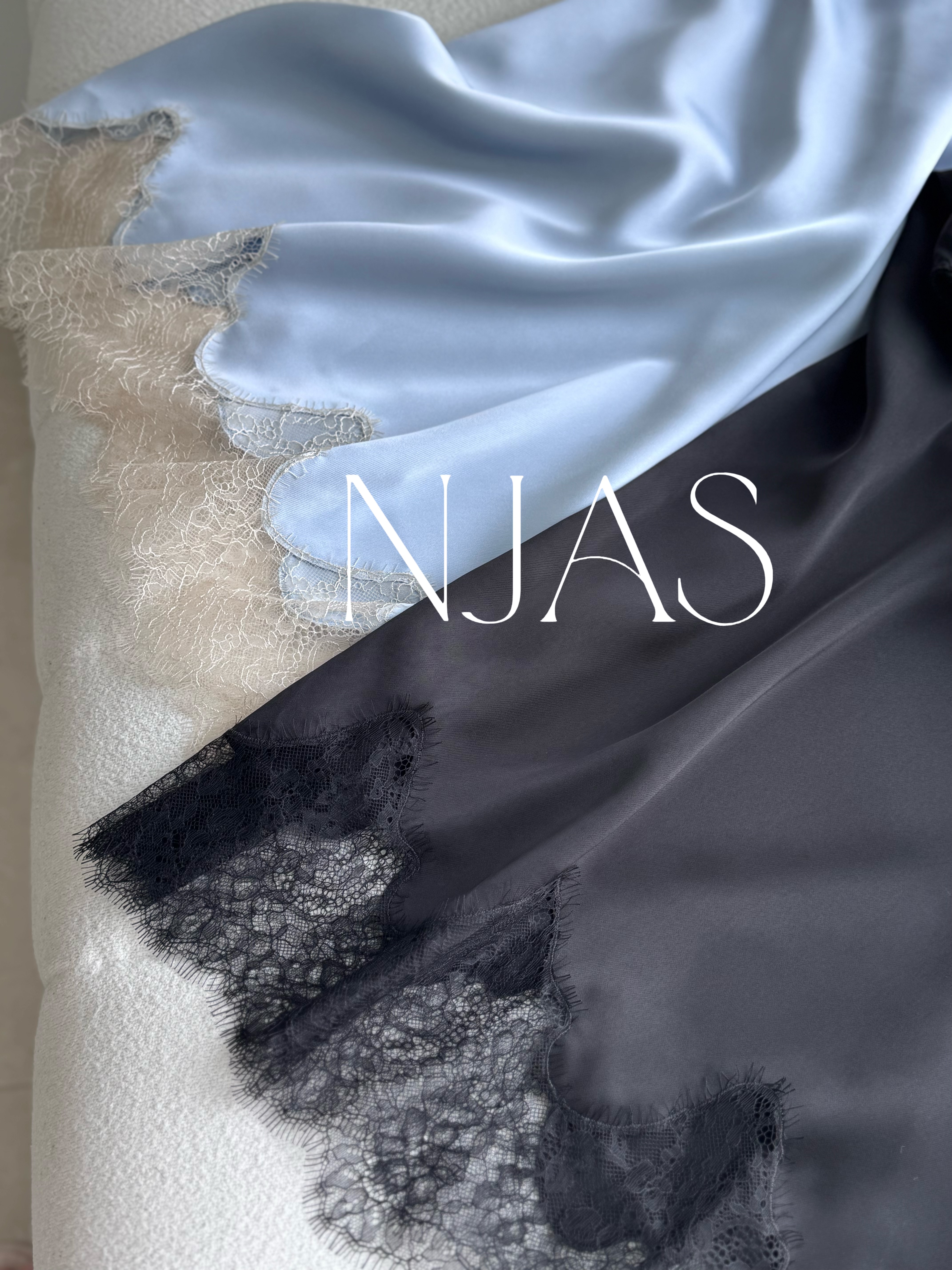 Elegant silky lace skirt