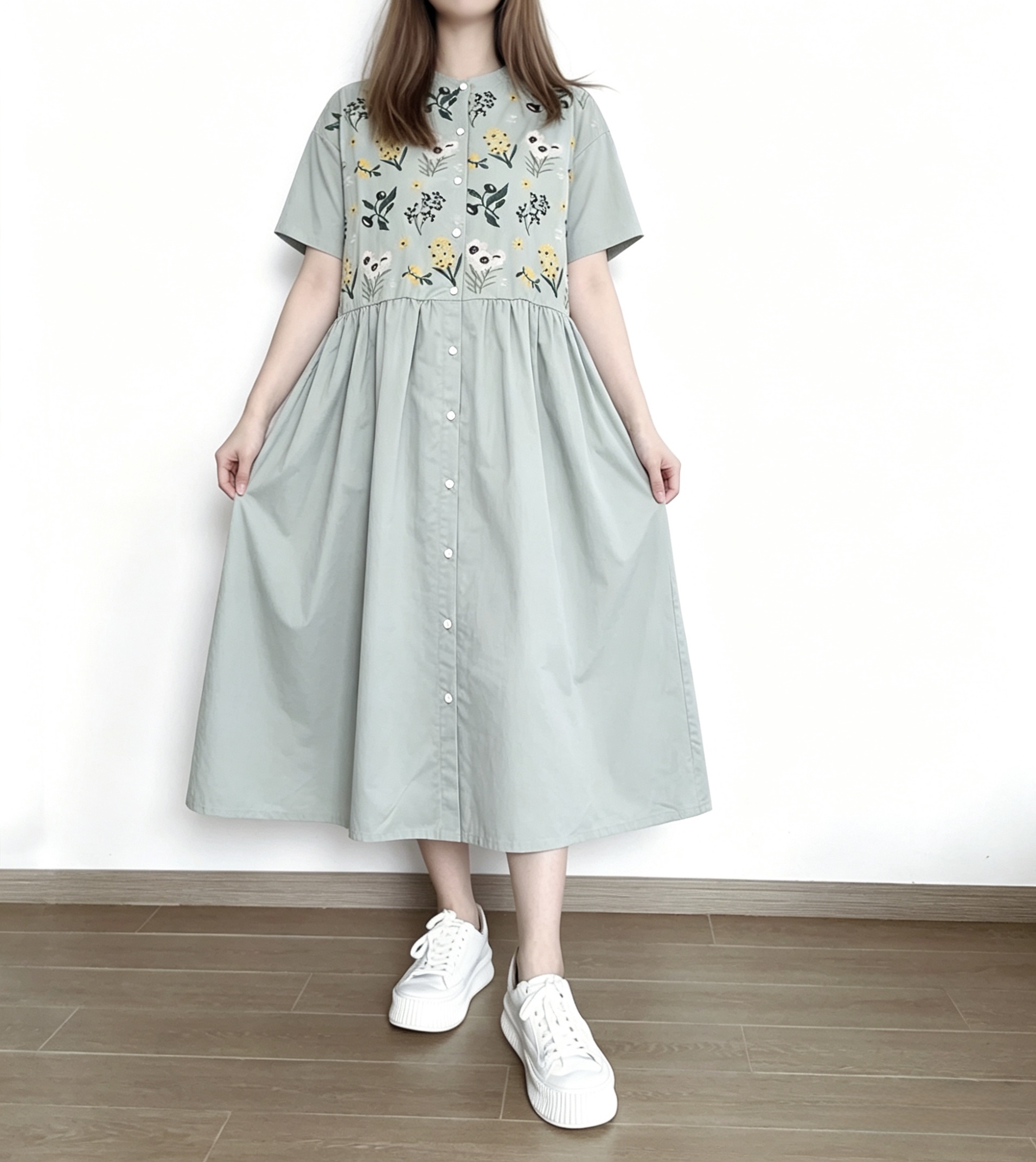 🌼春夏優惠🍀 日系刺繡花Ops